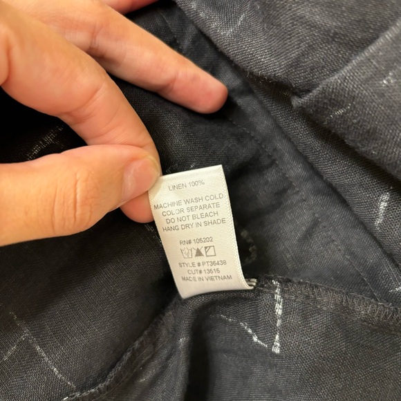 Chalet et Ceci Linen Abstract Hagenlook Dress size L - Picture 4 of 5